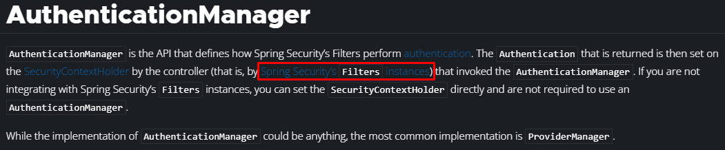 AuthenticationManager