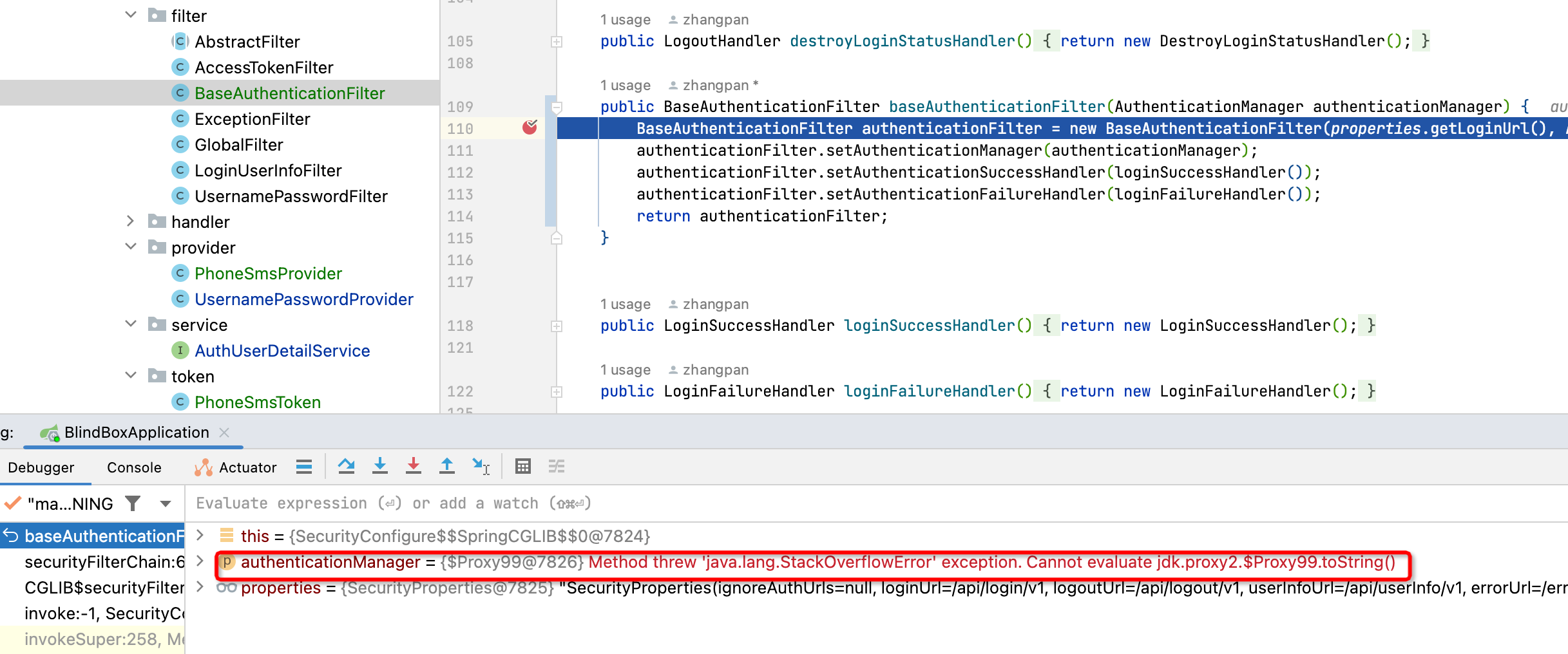 Spring Security In the case of multiple providers, the AuthenticationManager will display StackOverflow
