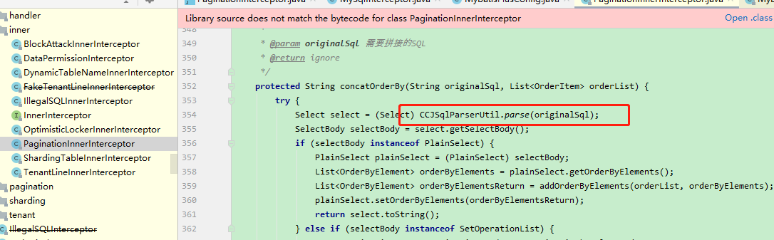MyBatis-Plus sqlserver 分页,利用page插件报错