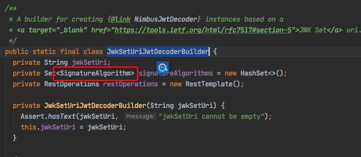 Spring Security SignatureAlgorithm does not support EdDSA algorithm