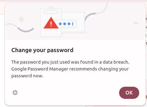 Spring Security Integrations with Google Password Manager Change your password