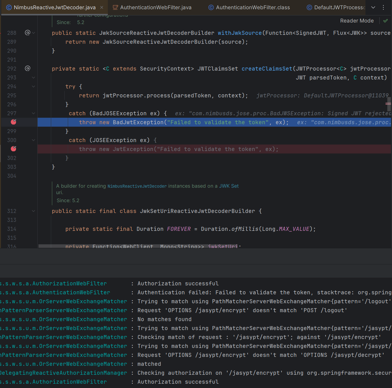 Spring Security Improve logging in NimbusReactiveJwtDecoder