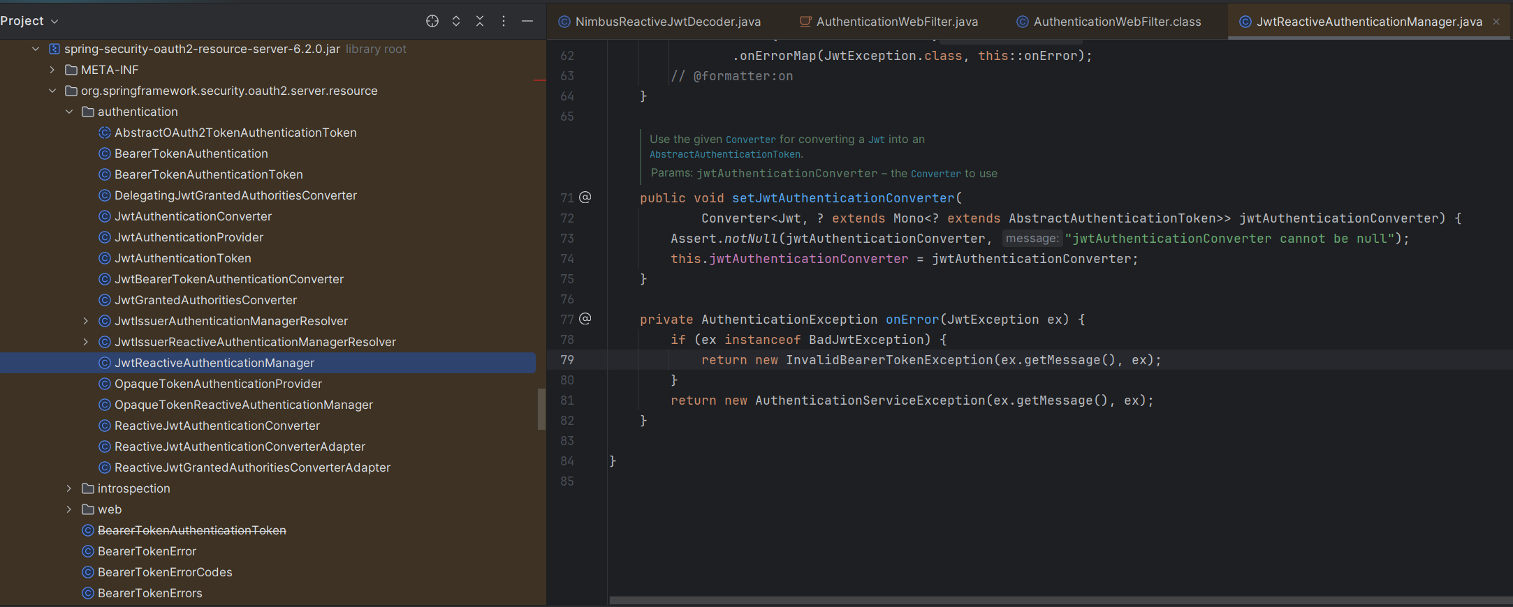Spring Security Improve logging in NimbusReactiveJwtDecoder