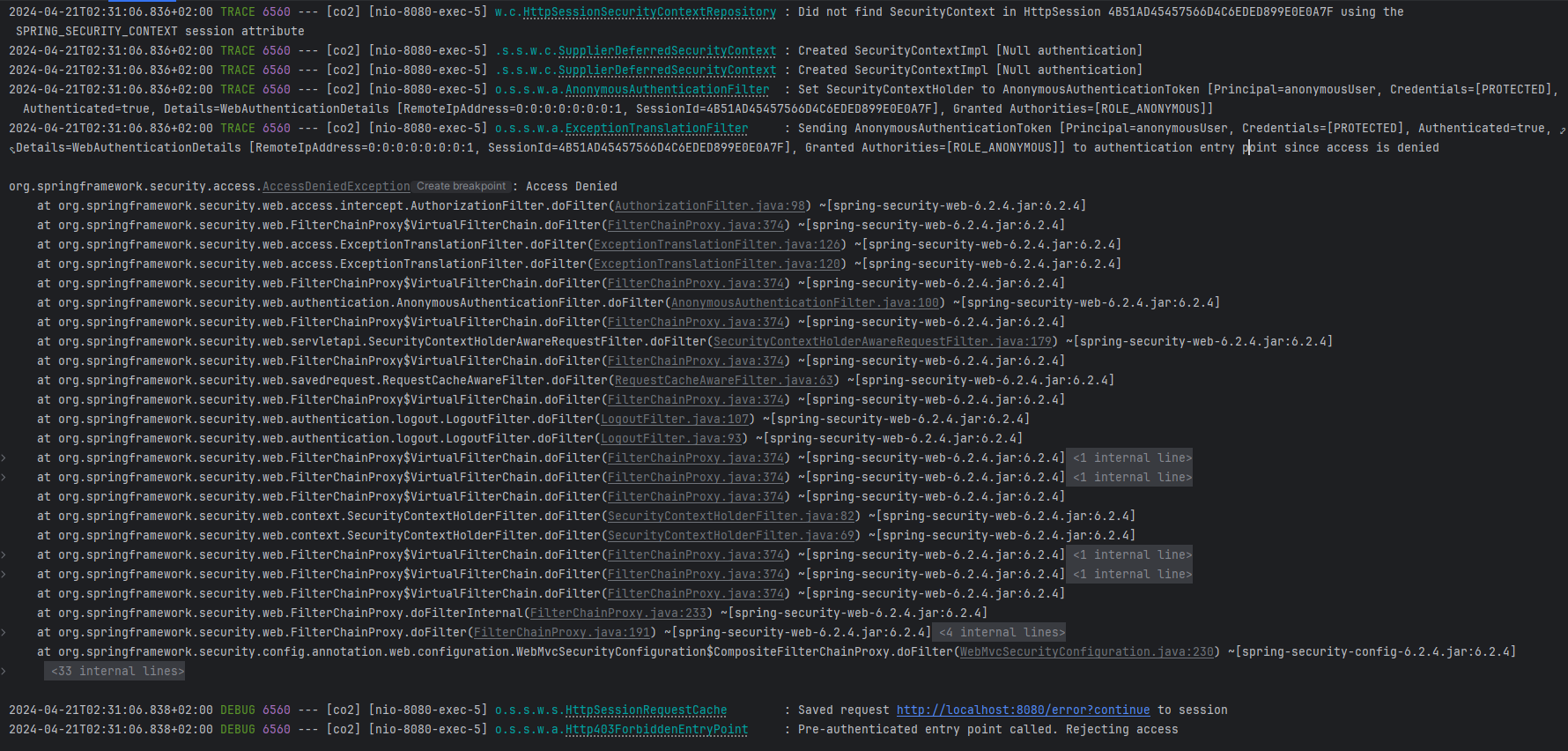 Spring Security Spring security 6.2