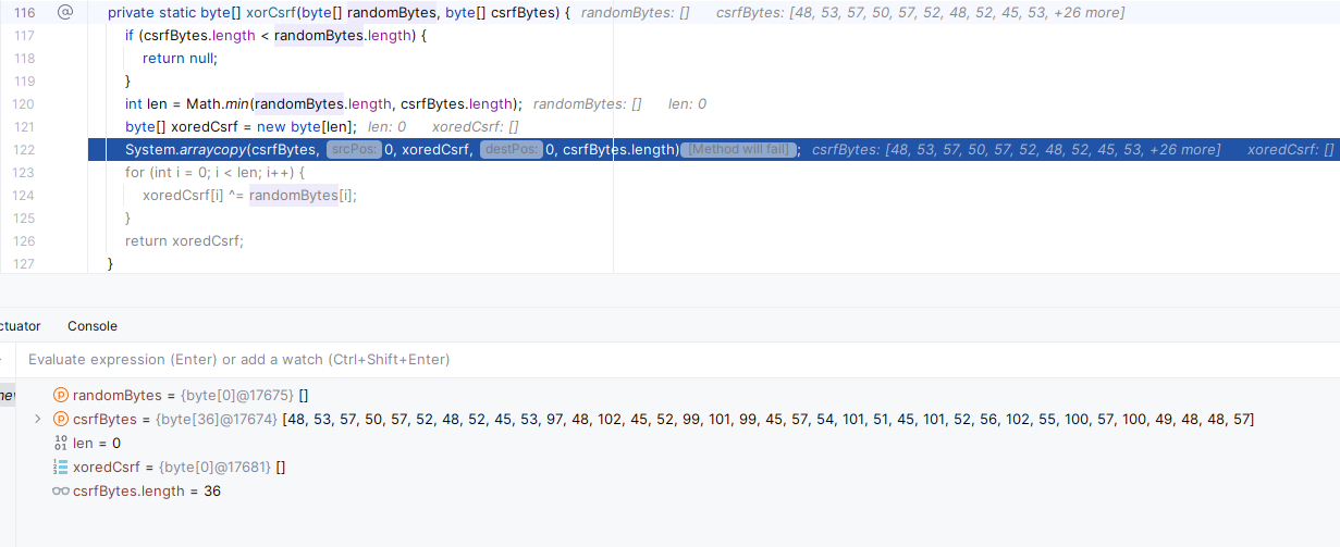 Spring Security ArrayIndexOutOfBoundsException thrown when validating csrf token using CookieCsrfTokenRepository.In Version 6.2.3