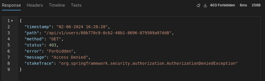Spring Security AccessDeniedHandler cannot handle exception thrown from AuthorizationManagerBeforeMethodInterceptor