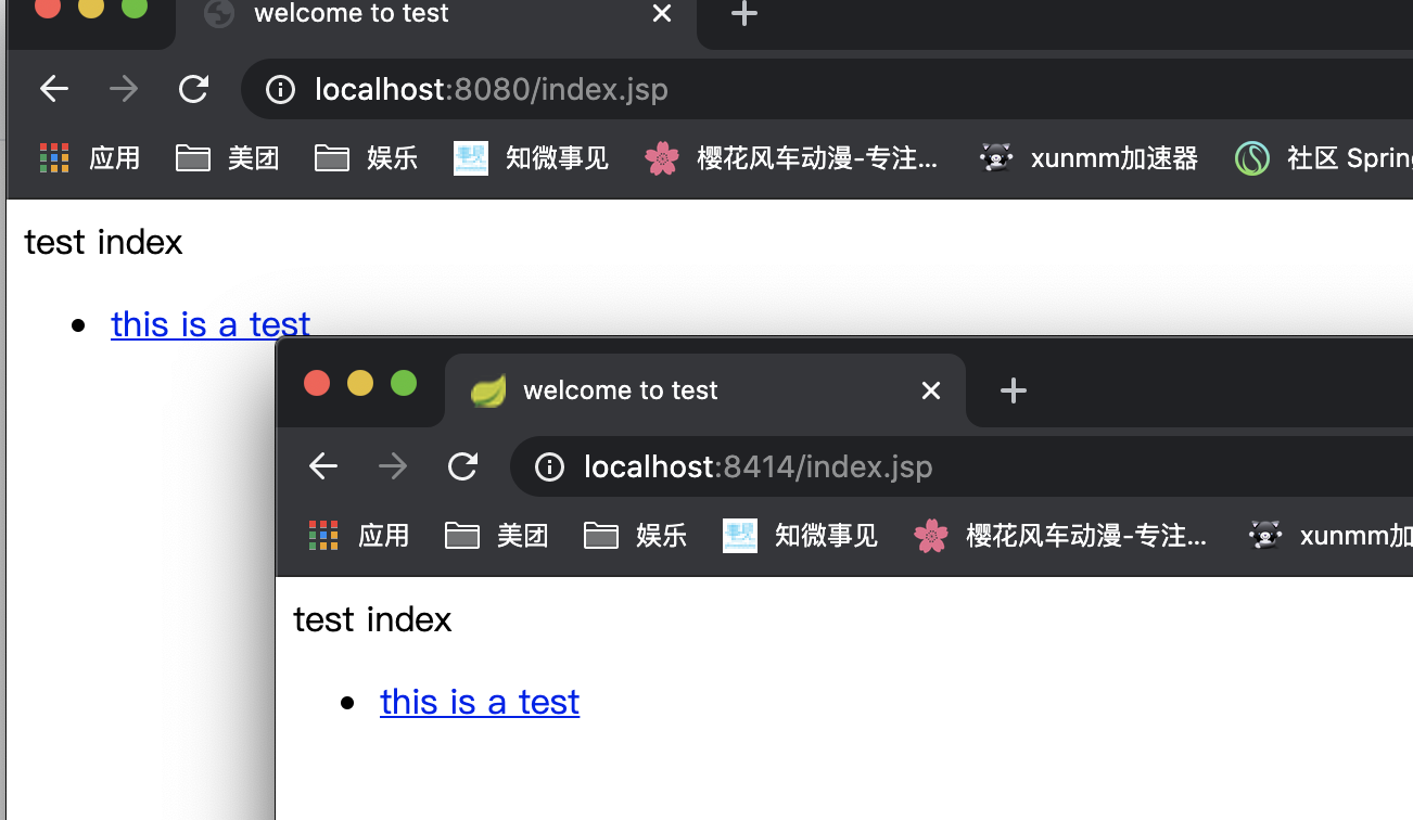 springboot visit jsp page on both server.port and management.server.port