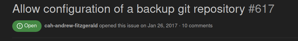 Spring Cloud Config Add support for a backup-uri option to fall back on error