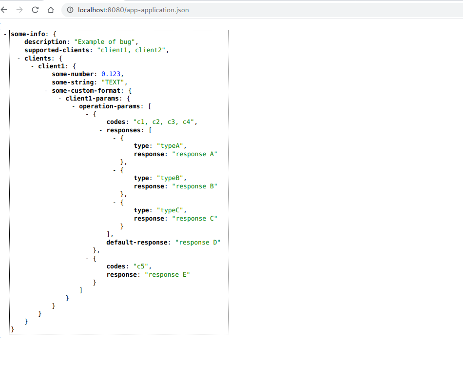 Spring Cloud Config Multi level arrays bug, cast array to map