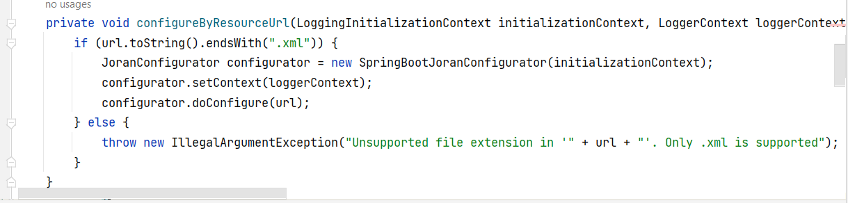 SpringBoot Logging config URLs with query parameters are not detected as XML