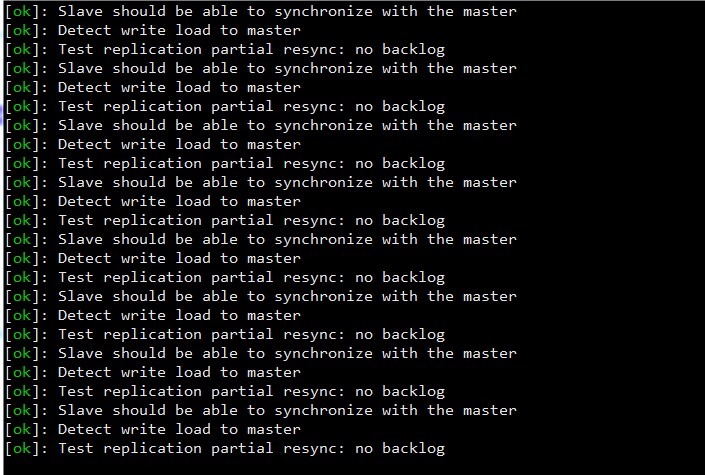Redis Test replication partial resync fail
