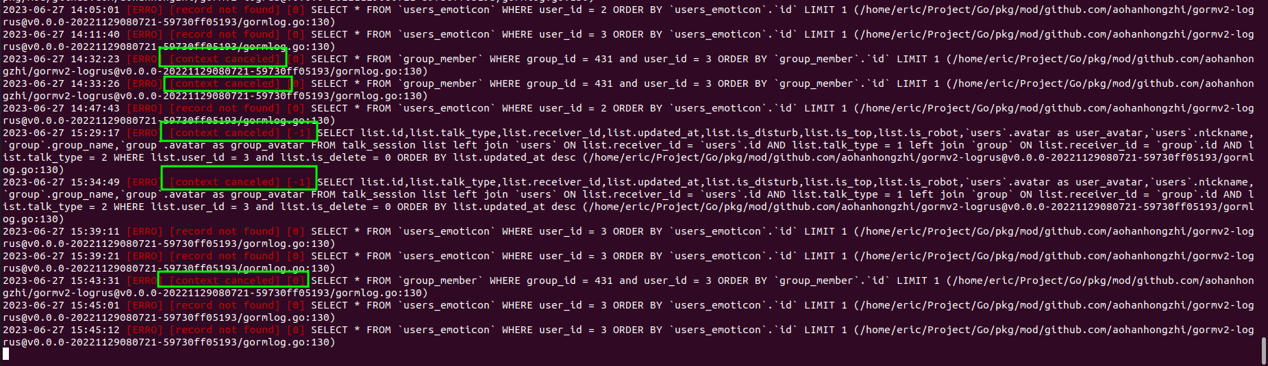 Gorm GORM may not respond for a long time after a certain period of time ,GORM隔一段时间后，就会长时间不响应 