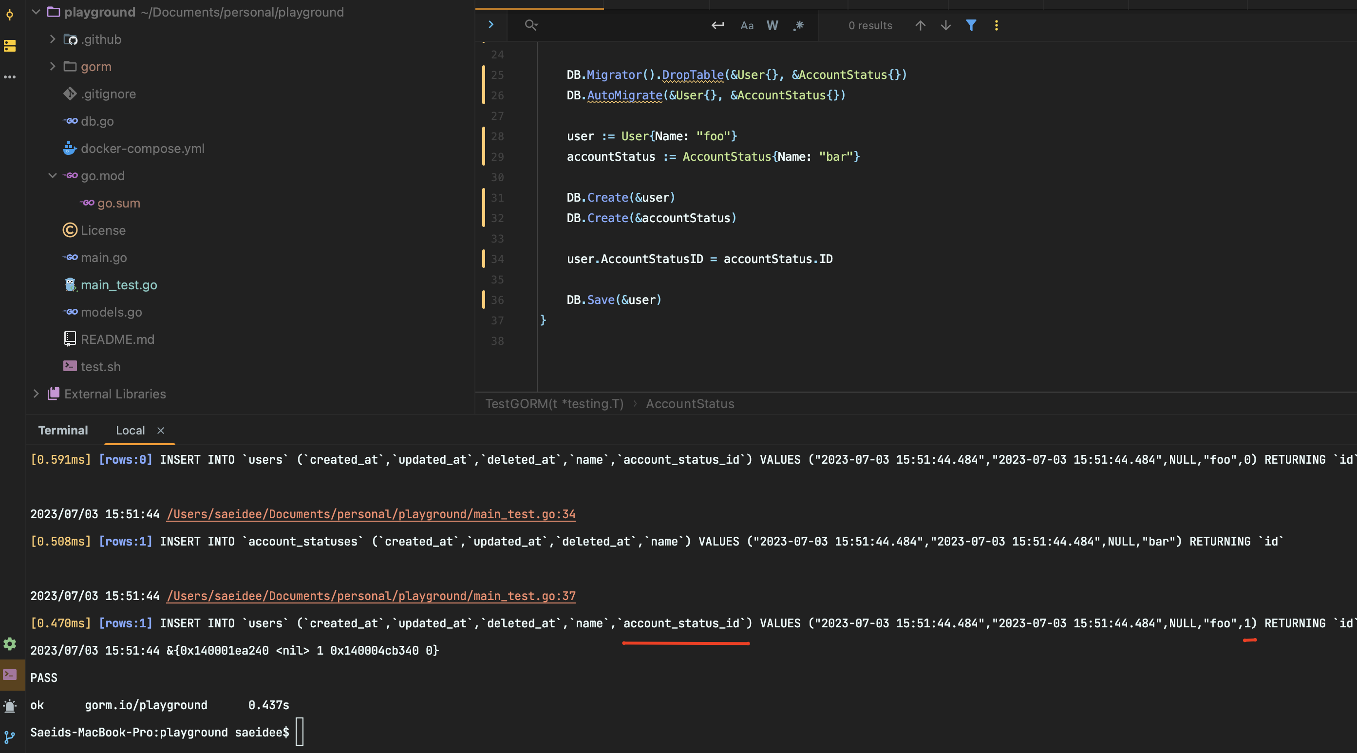 Gorm Update Query inconsistency
