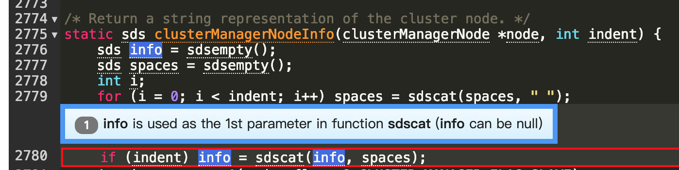 Redis Potential NPD bugs