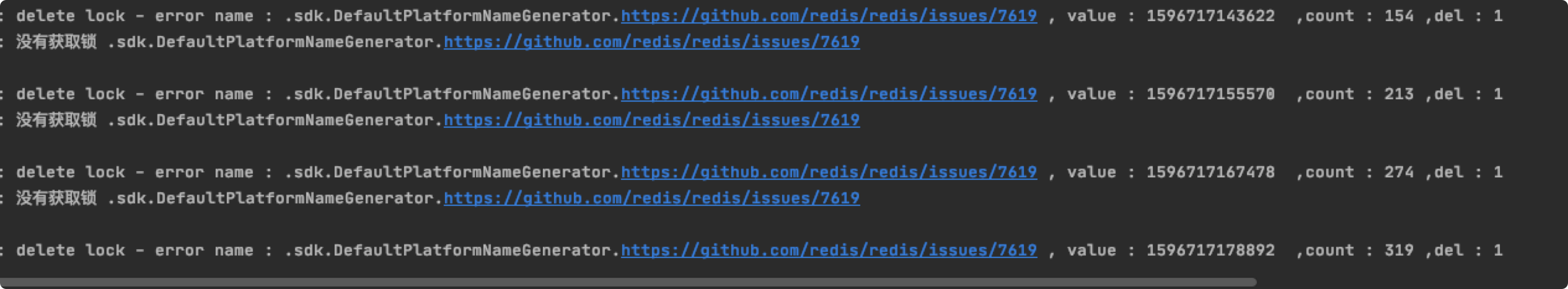 Redis delete key then get key , key is existed [BUG]