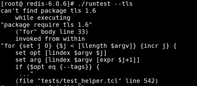 Redis ./runtest --tls    problems