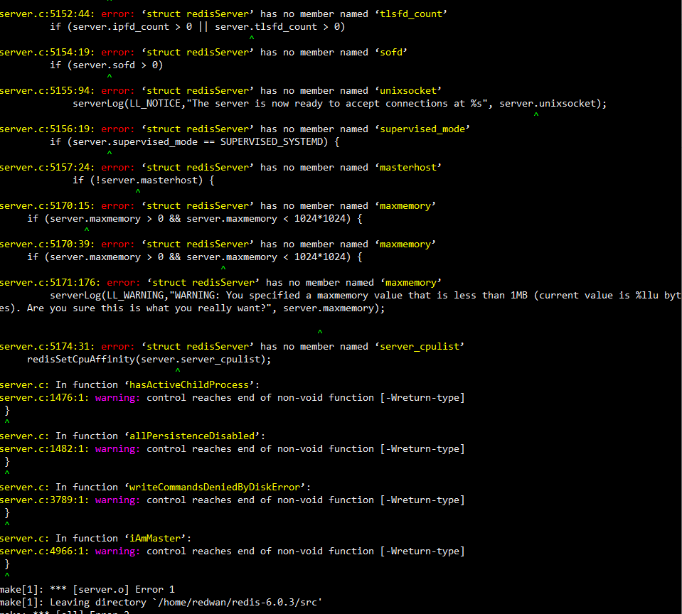 redis6 0 3 make problem