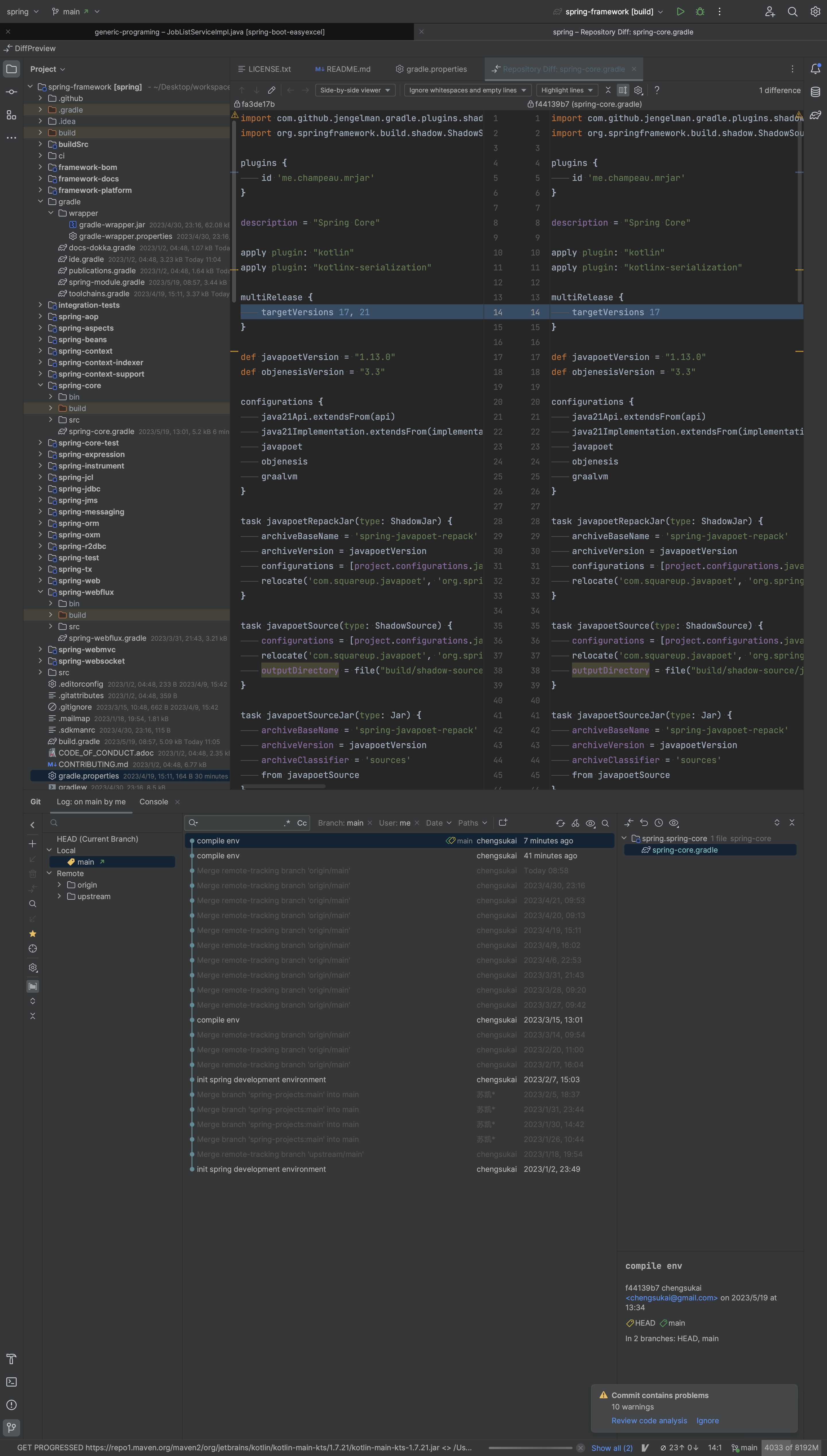 Spring spring 6.1.0 compile failed