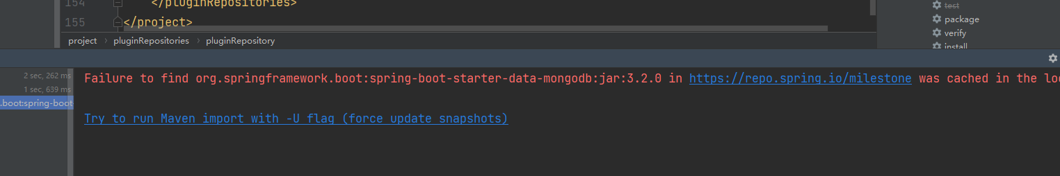 SpringBoot Failure to transfer org.springframework.boot:spring-boot-starter-parent:pom:3.2.0 