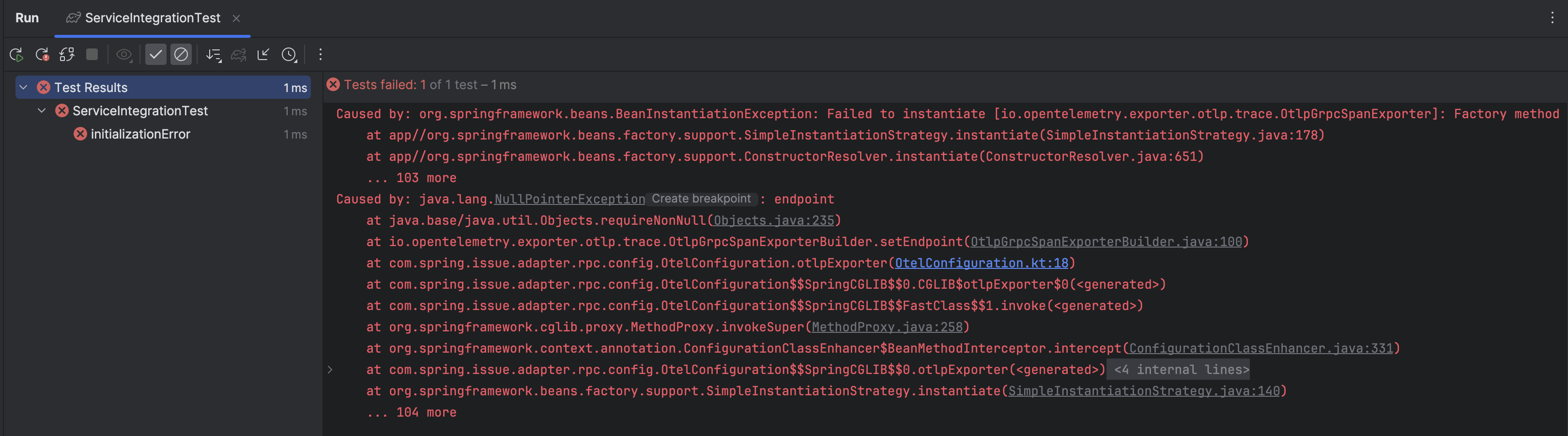 SpringBoot OtlpProperties initialisation doesn't work for Spring Boot 3.2.0