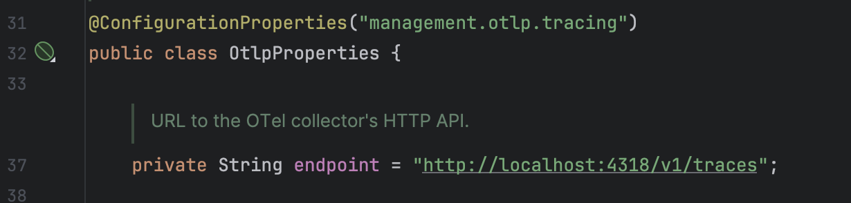 SpringBoot OtlpProperties initialisation doesn't work for Spring Boot 3.2.0