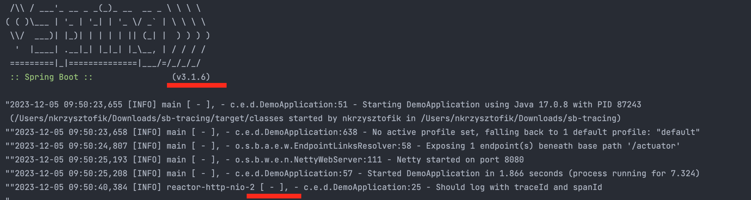 SpringBoot Reactive tracing stopped working after migration from 3.1.5 to 3.1.6