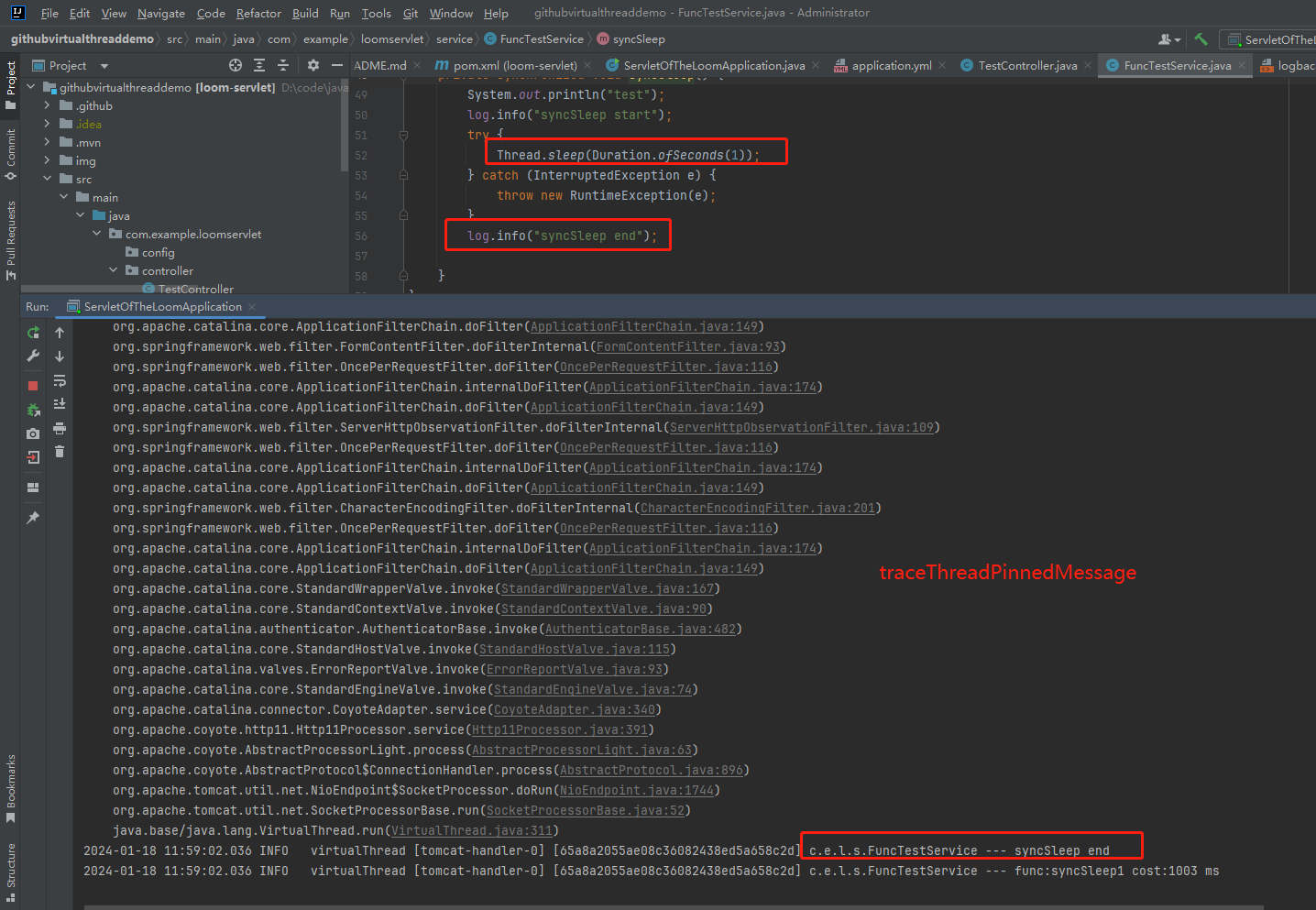 SpringBoot springboot http handler was hang in debug-virtualthread mode