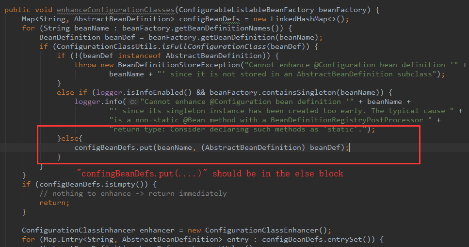 Spring When using Configuration annotation BeanDefinitionRegistryPostProcessor, the instance type of dependency injection is inconsistent with getBeanClassName in BeanDefinition