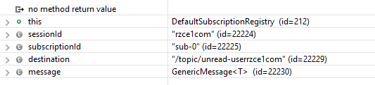 Spring Broken WebSocket subscription using simple message broker 