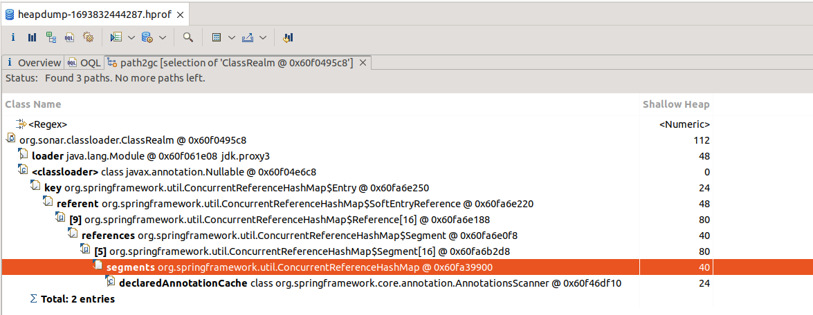 Spring Possible classloader leak through incomplete clearing of annotation caches