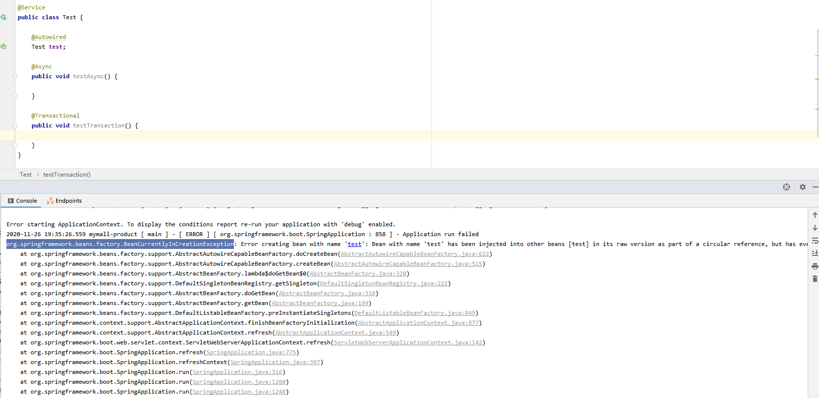 Spring Circular dependency problem