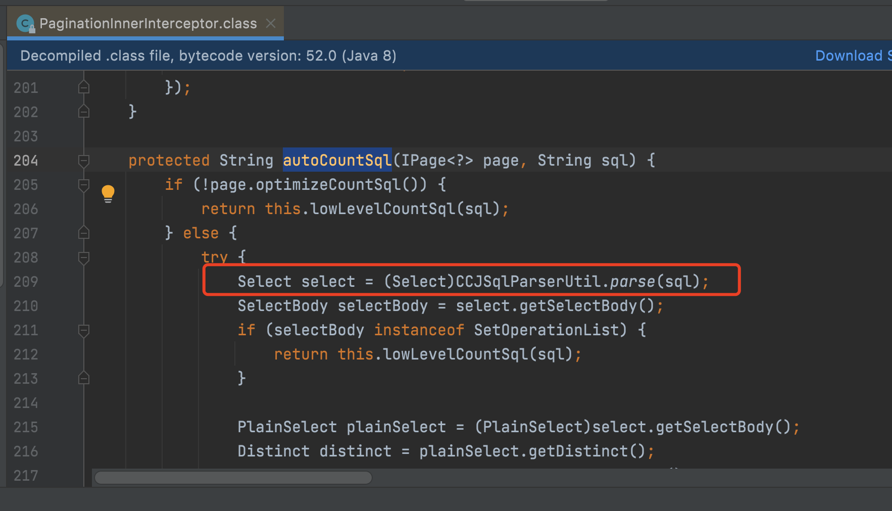 MyBatis-Plus 分页查询报net.sf.jsqlparser.parser.ParseException: Encountered unexpected token: 