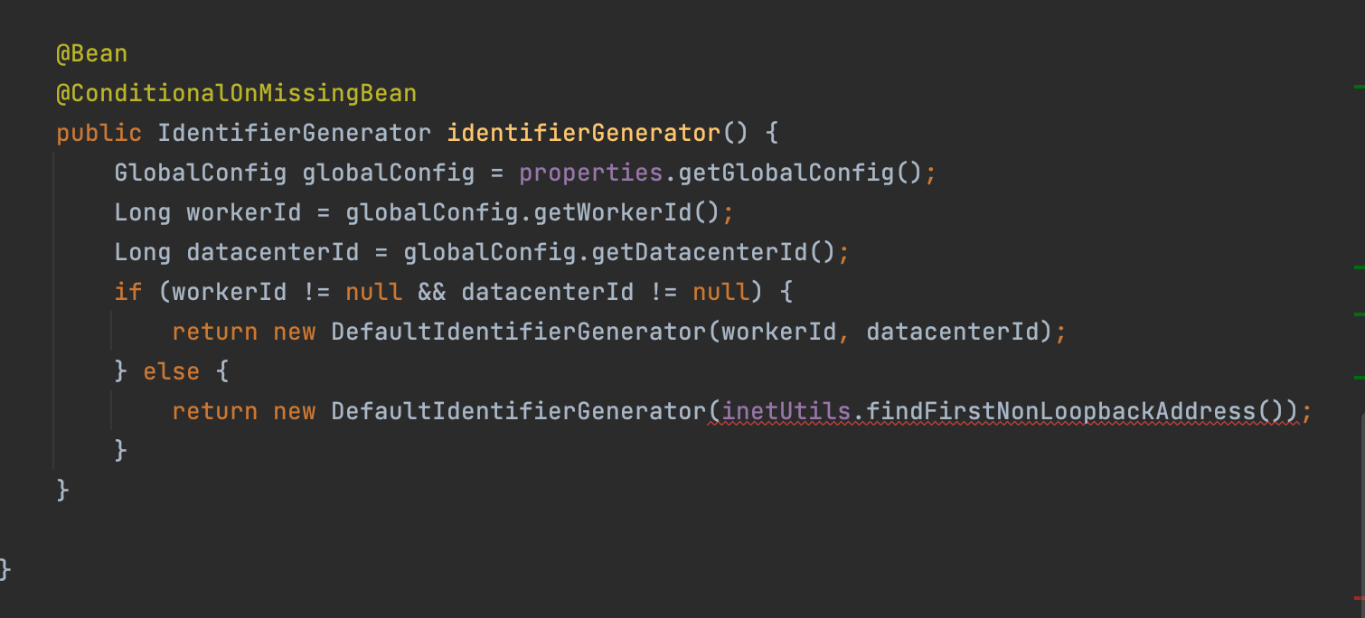 MyBatis-Plus DefaultIdentifierGenerator.<init>(Ljava/net/InetAddress;)