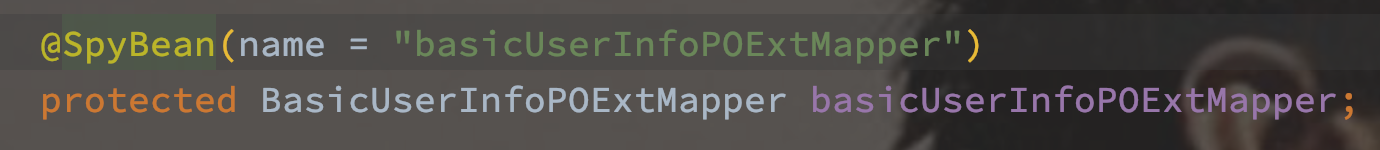Spring “name” attribute of @SpyBean is not valid