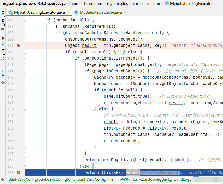MyBatis-Plus MyBatis-Plus 使用 Redis 作为二级缓存，从 Redis 读取到数据后转换时抛异常。
