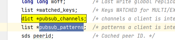 Redis i don't know why in redis-cli watched_keys is dict but pubsub_patterns is list?
