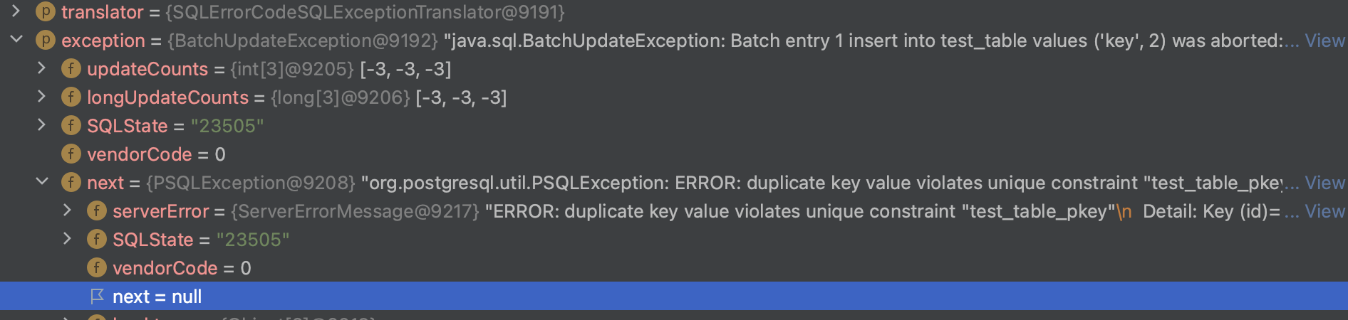 Spring Add support for translating Postgresql's 25P02 exceptions