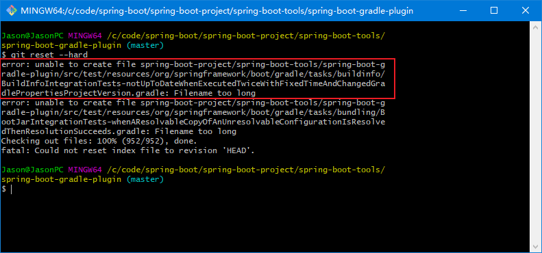 SpringBoot file name too long!!!!!