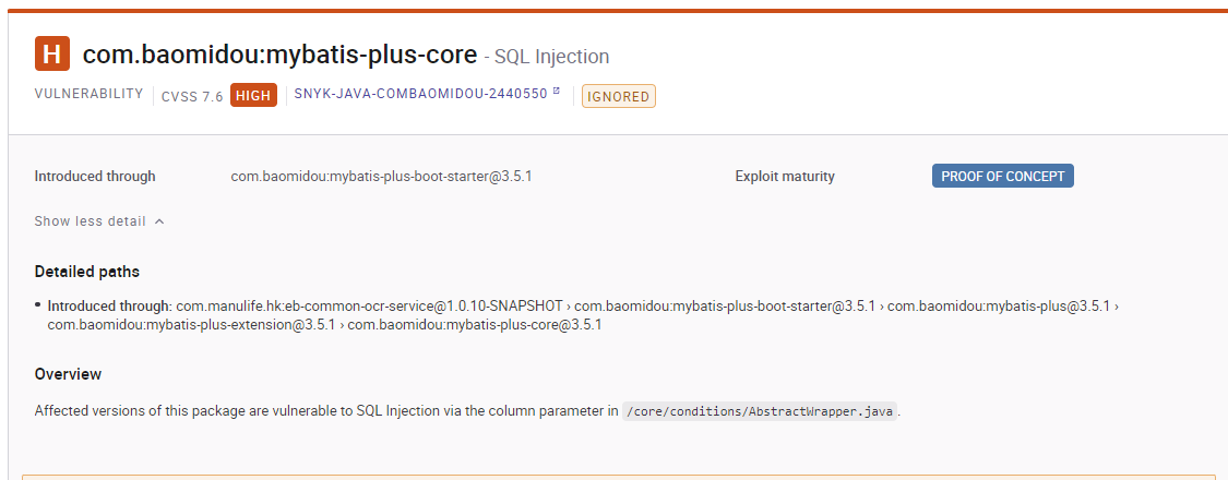 MyBatis-Plus CVE-2022-25517 SQL injection！！！