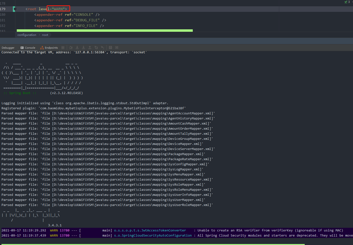 MyBatis-Plus 想问一下，Parsed mapper file: 'file  这个打印可以关闭吗？