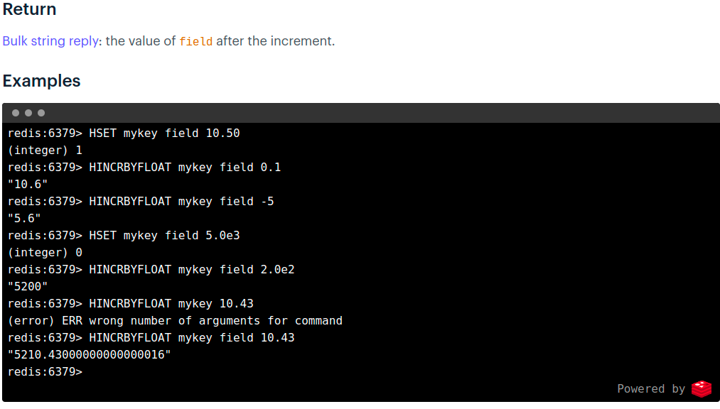 Redis [BUG] Incorrect result of hincrbyfloat