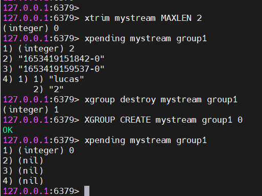 Redis Stream - xtrim entries still show up in xpending