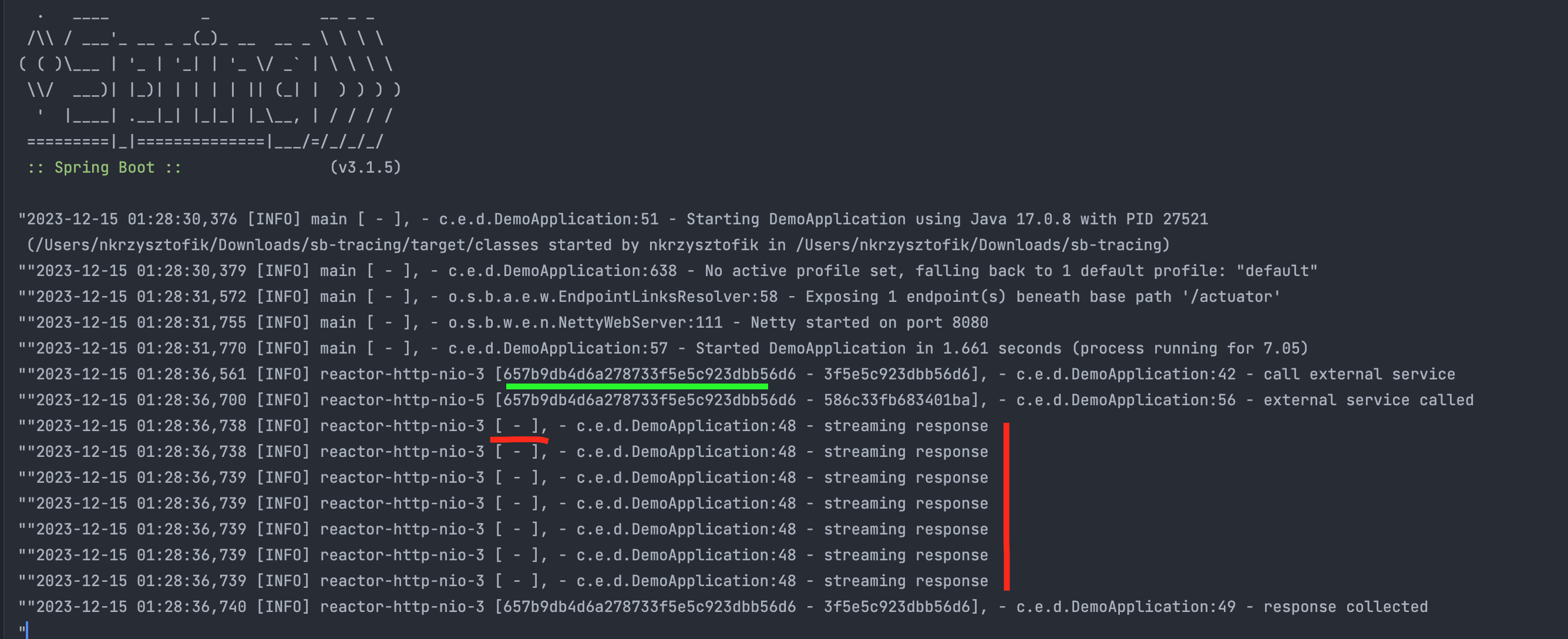Spring No tracing context when processing ClientResponse body
