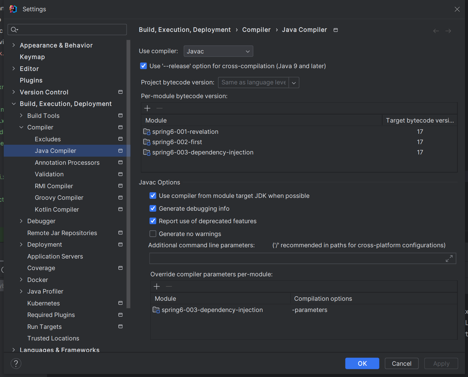 Spring c namespace injection Exception