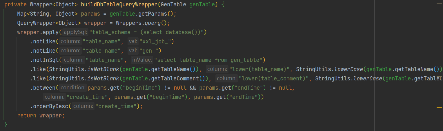 MyBatis-Plus 使用MybatisPlus提供的多租户插件, 根据条件查询数据库表 报Caused by: net.sf.jsqlparser.parser.ParseException: Encountered unexpected token: 