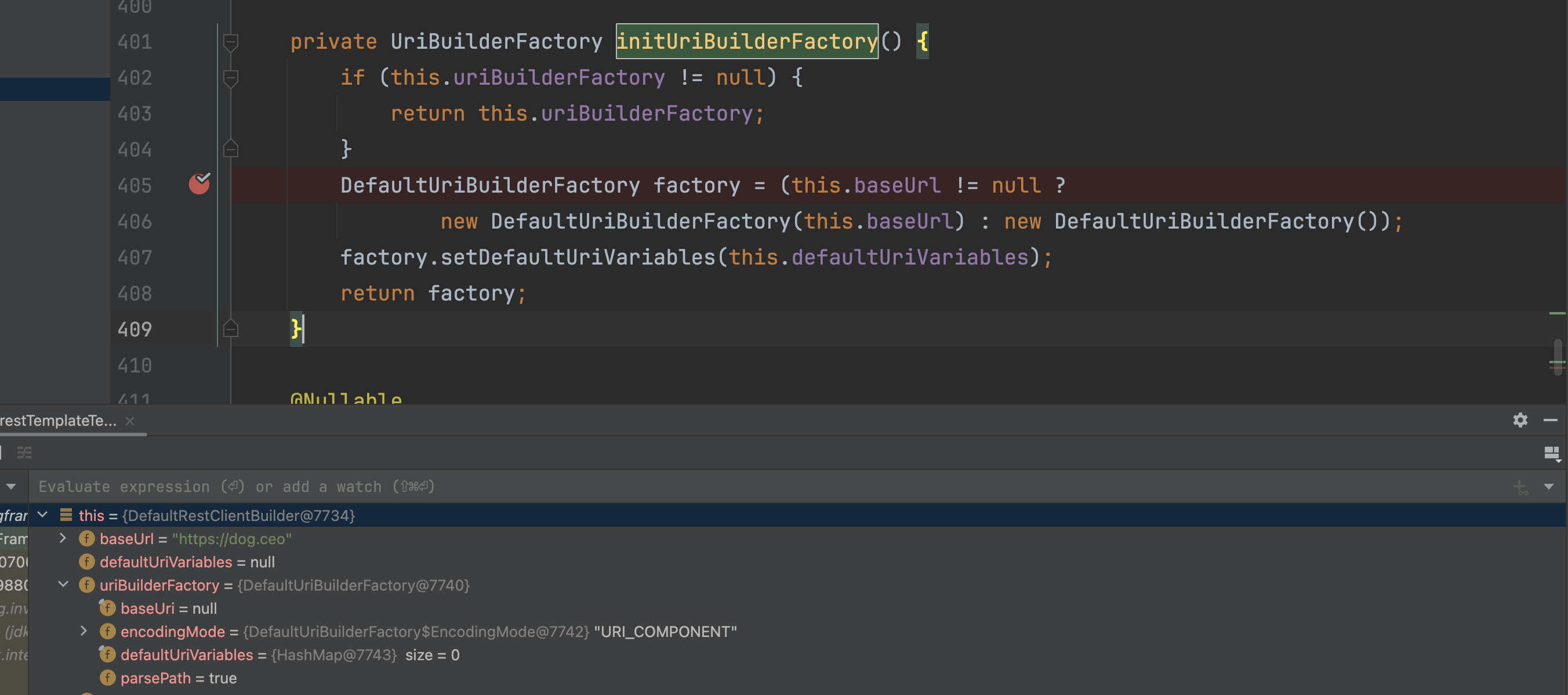 Spring Unable to use baseUrl on builders created from RestTemplate