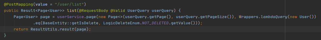 MyBatis-Plus com.baomidou.mybatisplus.core.toolkit.Wrappers#lambdaQuery(T)查询问题