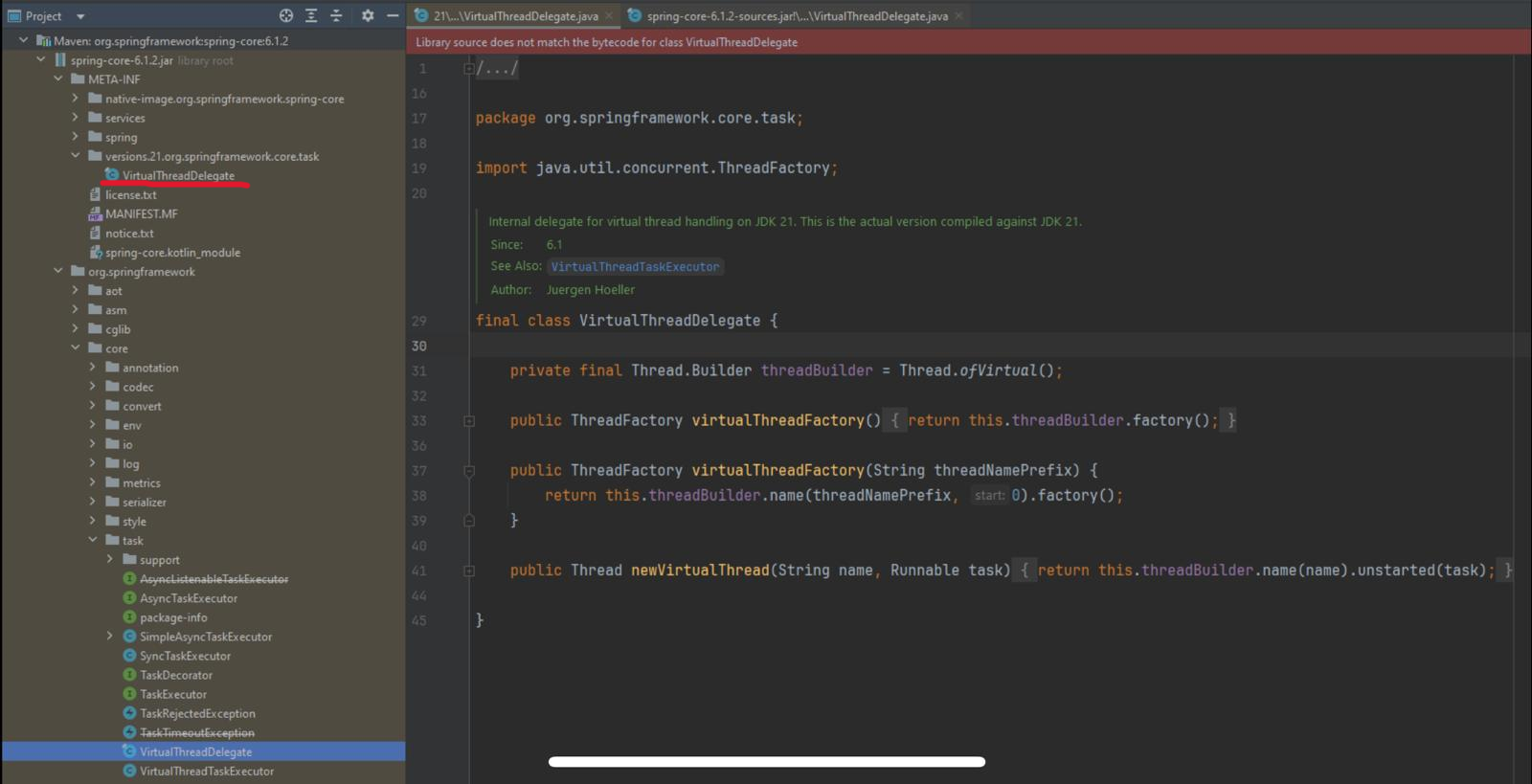 Spring Sources are missing for java 21 classes in MR-JAR structure