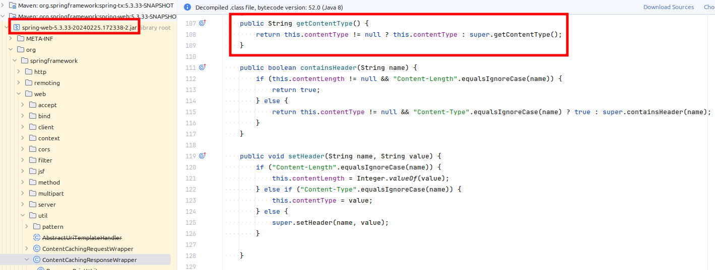 Spring ContentCachingResponseWrapper no longer honors Content-Type and Content-Length