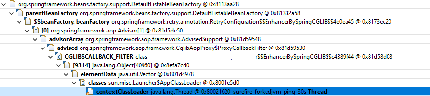 Spring Memory leak with CglibAopProxy$ProxyCallbackFilter
